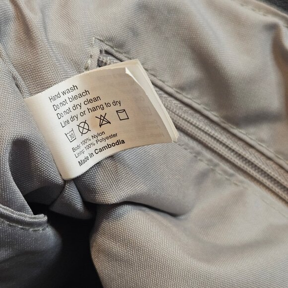 Baggallini Gray Town Bagg; adjustable shoulder/crossbody strap, multi pockets - Picture 6 of 7